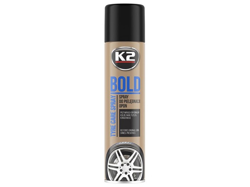 BOLD Spray d'entretien et de brillance des pneus, 600 ml