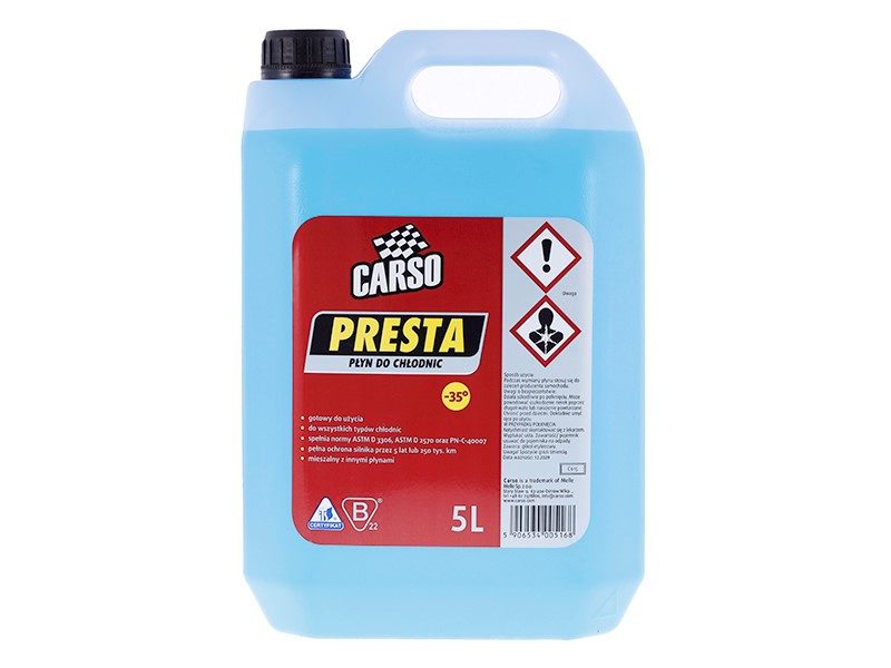 CARSO PRESTA Płyn do chłodnic -35°C, niebieski, 5L