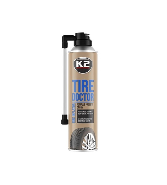 TIRE DOCTOR Aerosol for sealing and inflating punctured tires over 14``, 500 ml