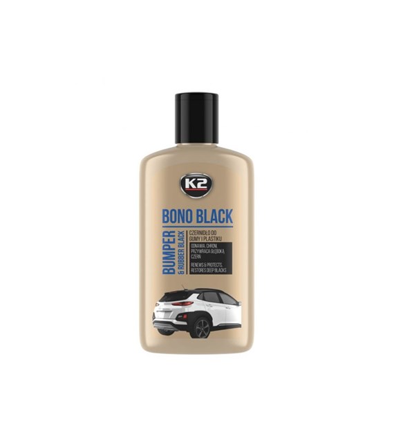 BONO BLACK Agent noir pour caoutchouc et plastique, 250 ml