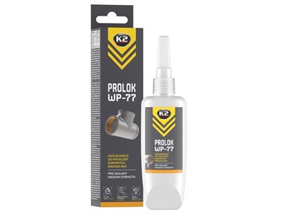 PROLOK WP-77 Uszczelniacz do połączeń rurowych, średnia siła, żółty, 50 ml