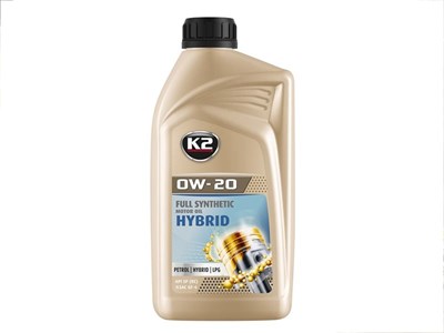 K2 0W-20 HYBRID Oil for hybrid engines, 1L