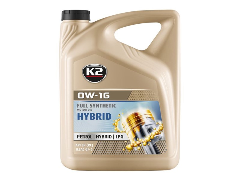 K2 0W-16 HYBRID Huile pour moteurs hybrides, 5L