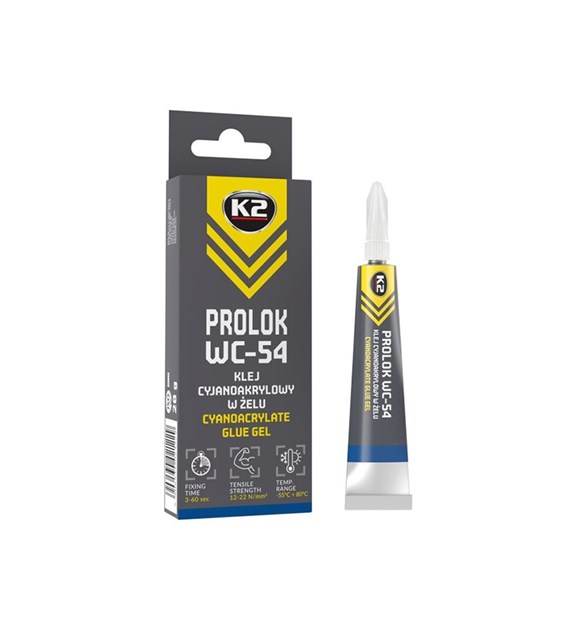 PROLOK WV-54 Gel colle cyanoacrylate, 20 g