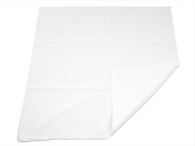 LEFA Microfibre pour nettoyage du cuir, blanche, 40 x 40 cm