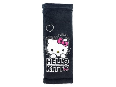Seat belt cover , Hello Kitty, black