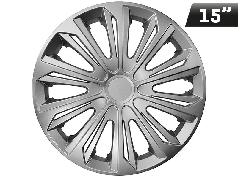Wheel covers  STRONG silver 15  , 4 pcs 