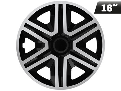 Wheel covers  ACTION DOUBLECOLOR silver - black 16  , 4 pcs 