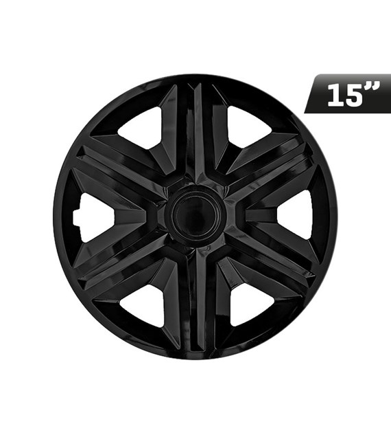 Wheel covers  ACTION black 15  , 4 pcs 