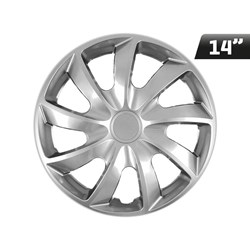 Wheel covers QUAD silver 14  , 4 pcs 