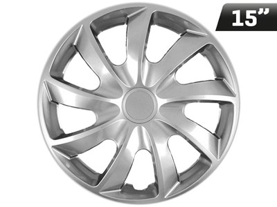 Wheel covers QUAD silver 15  , 4 pcs 