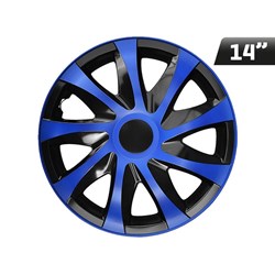 Wheel covers  DRACO CS blue - black 14  , 4 pcs 