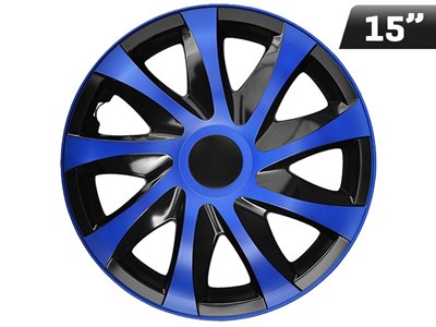 Wheel covers  DRACO CS blue - black 15  , 4 pcs 