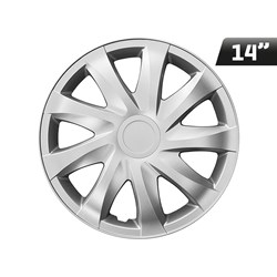 Wheel covers DRACO silver 14  , 4 pcs 