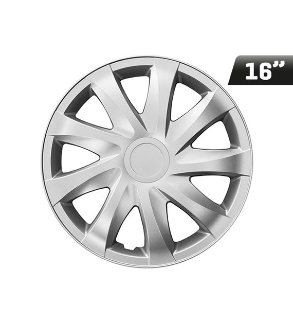 Wheel covers  DRACO silver 16  , 4 pcs 