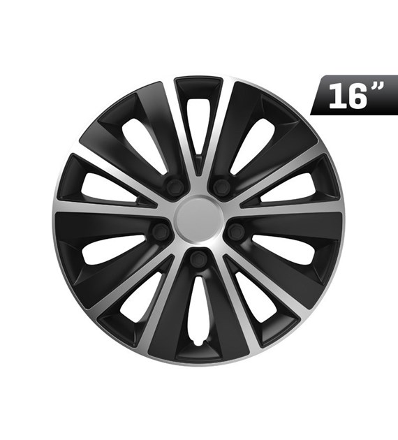 Radkappen Rapide silver / black 16 , 4 Stk.