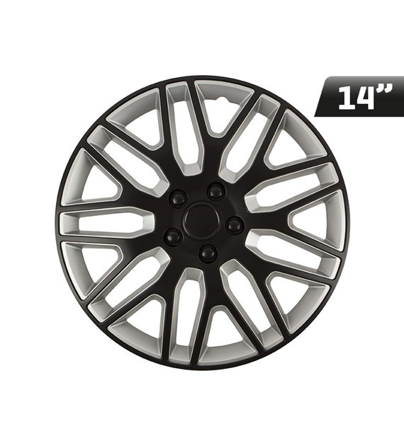 Wheel cover  Dakar black / silver 14  , 1 pc