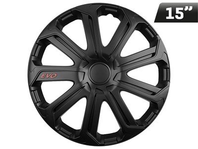 Wheel cover Evo black 15  , 1 pc