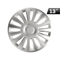 Wheel cover  Luxury silver 13``, 1 pc