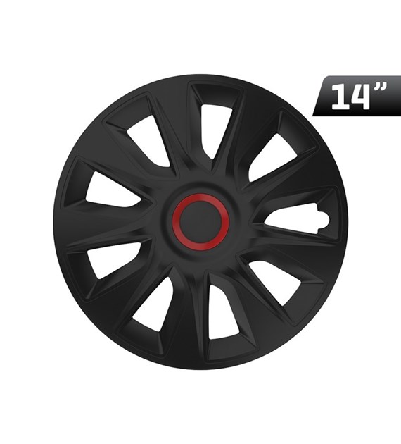 Wheel cover  Stratos RR black 14``, 1 pc