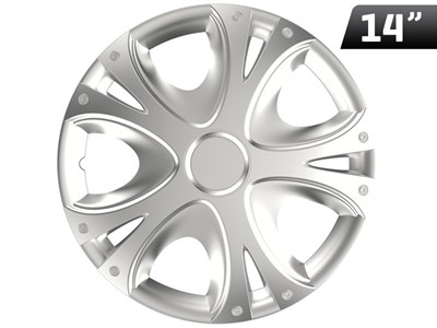 Dynamic silver 14''- Radkappe, 1 Stk 