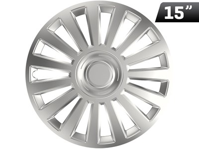 Wheel cover  Luxury silver 15``, 1 pc