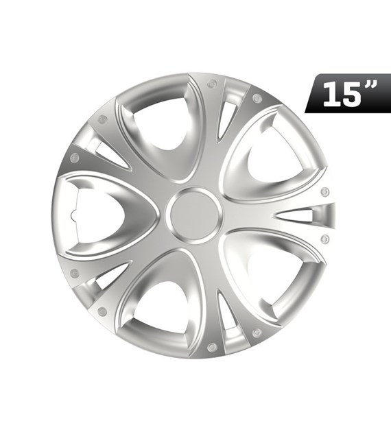 Enjoliveurs Dynamic silver 15 , 4 pcs.