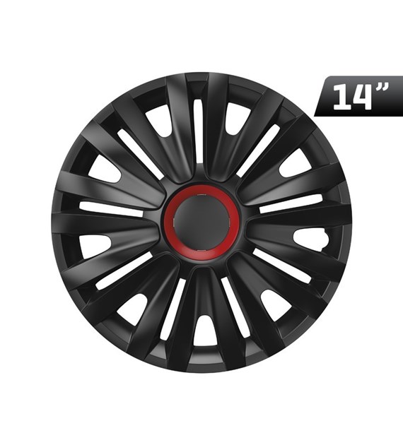 Wheel cover Royal RR black 14 '' cap, 1 piece