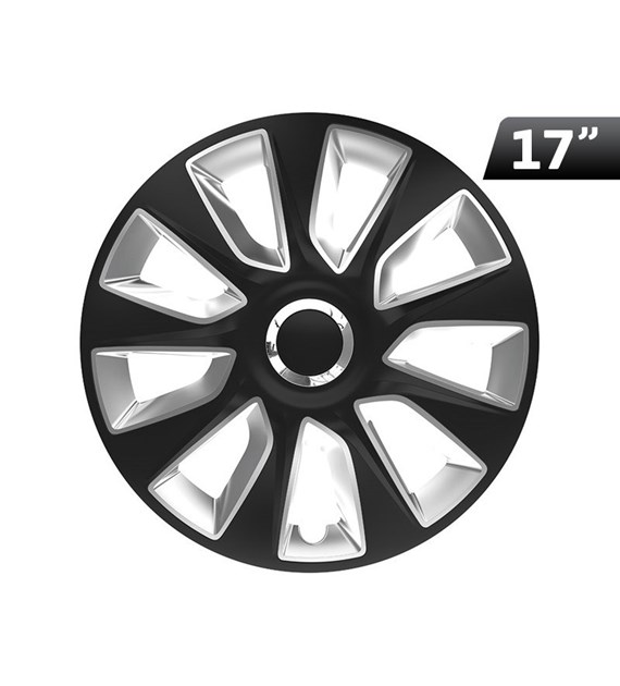 Hubcaps Stratos RC black / silver 17 , 4 pcs.