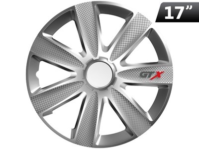 Wheel cover GTX carbon / silver 17`` , 1 pc