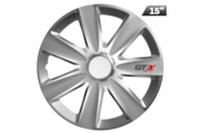 Hubcaps GTX carbon silver 15 , 4 pcs.