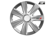Hubcaps GTX carbon silver 16 , 4 pcs.