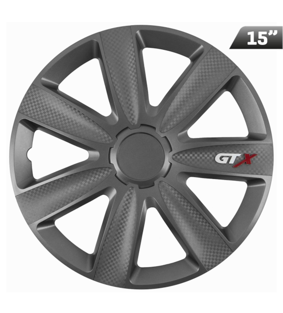Enjoliveurs GTX carbon graphite 15 , 4 pcs.