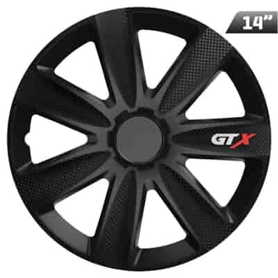 Enjoliveurs GTX carbon black 14 , 4 pcs.