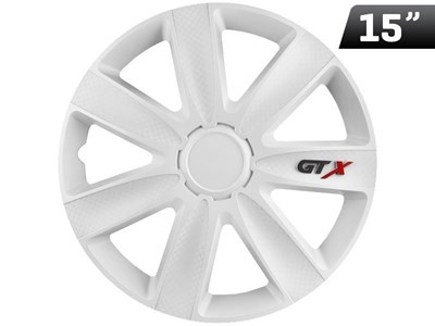 Radkappen GTX carbon white 15 , 4 Stk.