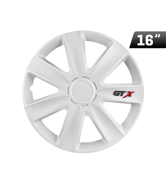 Radkappen GTX carbon white 16 , 4 Stk.