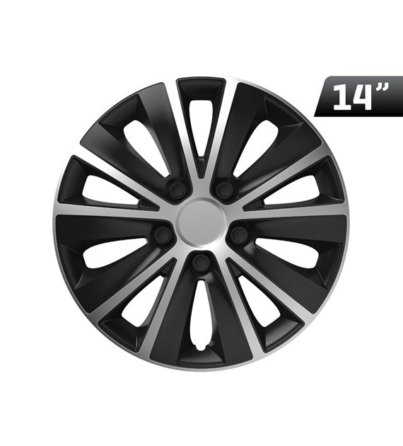 Wheel cover Rapide silver / black 14``, 1 pc