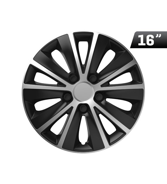 Wheel cover  Rapide silver / black 16``, 1 pc