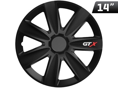 Wheel cover GTX carbon / black 14`` , 1 pc