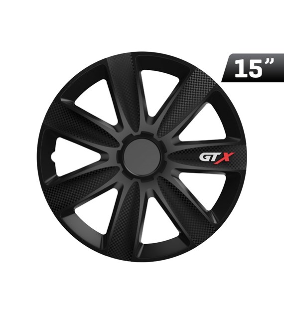 Wheel cover GTX carbon / black 15 '' , 1 pc
