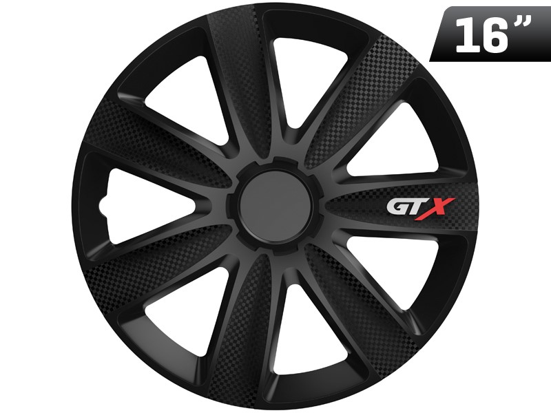 Wheel cover GTX carbon / black 16`` , 1 pc