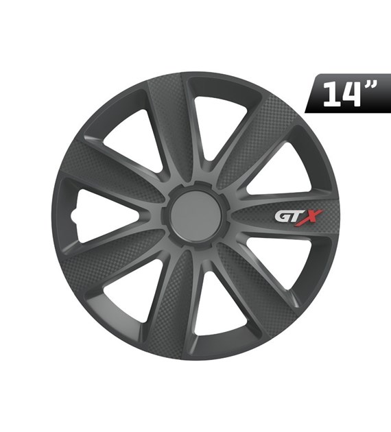 Wheel cover GTX carbon / graphite 14``, 1 pc