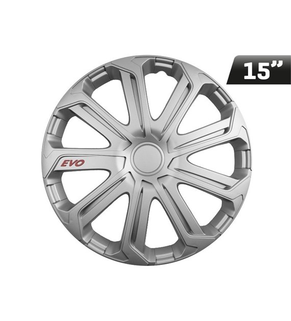 Enjoliveurs Evo silver 15 , 4 pcs.