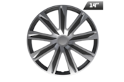 Hubcaps RAZE silver / black 14 , 4 pcs.