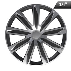 Kołpaki RAZE silver / black 14 , 4 szt.