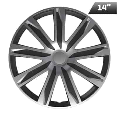 Radkappen RAZE silver / black 14 , 4 Stk.