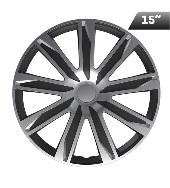 Radkappen RAZE silver / black 15 , 4 Stk.