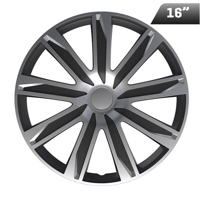 Radkappen RAZE silver / black 16 , 4 Stk.