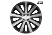 Hubcaps Aviator silver / black 14 , 4 pcs.