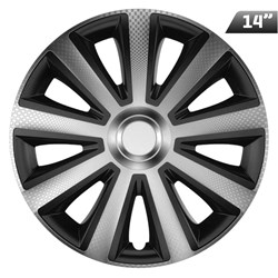 Kołpaki Aviator silver / black 14 , 4 szt.